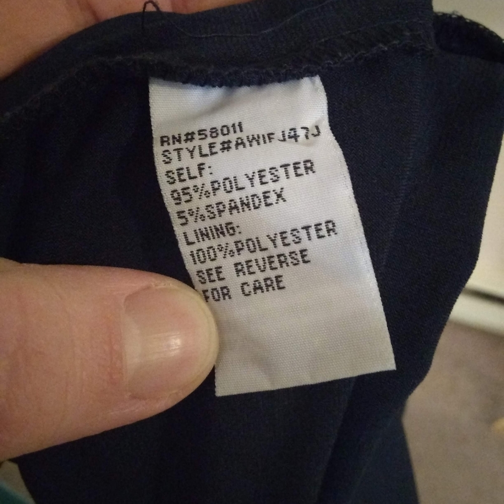 Signature by Sangria keyhole midi navy dress, 8 - Picture 10 of 10